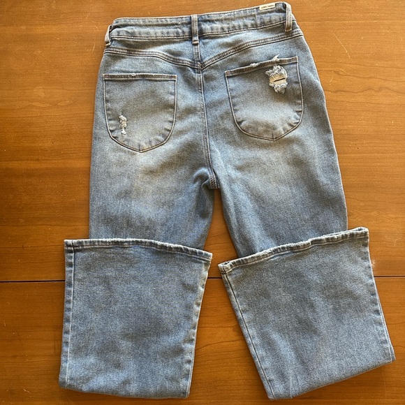 Almost Famous Flare Blue Denim - Picture 3 of 5